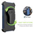 MyBat Pro Antimicrobial Maverick Series Case with Holster and Tempered Glass for Apple iPhone 13 - Blue / Black