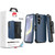 MyBat Pro Antimicrobial Maverick Series Case with Holster for Samsung Galaxy S24 Plus - Blue / Black