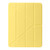 iPad Air 11 2024 Clear Acrylic Deformation Leather Tablet Case - Yellow