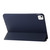 iPad Air 11 2024 Three-fold Holder Flip Tablet Leather Case - Dark Blue