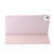 iPad Air 11 2024 Three-fold Holder Flip Tablet Leather Case - Light Pink