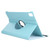 iPad Pro 11 2024 360 Degree Rotation Litchi Texture Leather Tablet Case with Holder - Sky Blue
