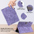 iPad Pro 11 2024 Embossed Tiger Pattern Leather Tablet Case - Purple