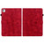 iPad Pro 11 2024 Lily Embossed Leather Smart Tablet Case - Red