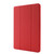 iPad Pro 11 2024 Skin Feel Tri-fold Leather Tablet Case with Pen Slot - Red
