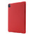 iPad Pro 11 2024 Skin Feel Tri-fold Leather Tablet Case with Pen Slot - Red