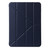 iPad Pro 11 2024 TPU Deformation Flip Leather Tablet Case with Holder - Dark Blue
