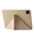 iPad Pro 11 2024 TPU Deformation Flip Leather Tablet Case with Holder - Gold