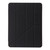 iPad Pro 13 2024 Clear Acrylic Deformation Leather Tablet Case - Black