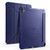 iPad Pro 13 2024 Multi-folding TPU Leather Smart Tablet Case with Pen Slot - Dark Blue