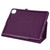 iPad Pro 13 2024 Litchi Texture Solid Color Leather Tablet Case - Purple