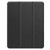 iPad Pro 13 2024 Custer TPU Pure Color 3-Fold Holder Smart Leather Tablet Case with Pen Tray - Black