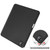 iPad Pro 13 2024 Custer TPU Pure Color 3-Fold Holder Smart Leather Tablet Case with Pen Tray - Black