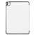 iPad Pro 11 2024 Custer Pure Color 3-Fold Holder Smart Leather Tablet Case - White iPad Pro 11 2024 Custer Pure Color 3-Fold Holder Smart Leather Tablet Case - White