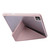 iPad Pro 11 2024 Deformation Transparent Acrylic Leather Tablet Case - Pink