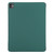 iPad Pro 11 2024 Double-sided Clip Fixed Buckle Magnetic PU Leather Smart Tablet Case - Dark Green