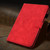 iPad Pro 11 2024 Embossed Smile Smart Leather Tablet Case - Red