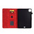 iPad Pro 11 2024 Embossed Smile Smart Leather Tablet Case - Red
