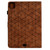 iPad Pro 11 2024 Rhombus TPU Smart Leather Tablet Case - Brown