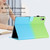 iPad Pro 11 2024 Stitching Gradient Smart Leather Tablet Case - Green Blue