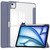 iPad Air 13 2024 Pure Color 3-fold Clear TPU Smart Leather Tablet Case - Lavender