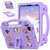 iPad Air 11 2024 Handle Kickstand Children EVA Shockproof Tablet Case - Light Purple