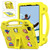 iPad Air 11 2024 Handle Kickstand Children EVA Shockproof Tablet Case - Yellow