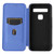 TCL 10 5G UW - US Version Carbon Fiber Texture Horizontal Flip TPU + PC + PU Leather Case with Card Slot - Blue