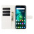 TCL 10 Pro Litchi Texture Horizontal Flip Protective Case with Holder & Card Slots & Wallet - White