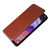 TCL 10 SE Carbon Fiber Texture Leather Phone Case with Card Slot - Brown