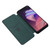 TCL 10 SE Carbon Fiber Texture Leather Phone Case with Card Slot - Green