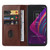 TCL 10 SE Magnetic Closure Leather Phone Case - Brown