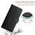 TCL 20 Pro 5G Genuine Leather Fingerprint-proof Flip Phone Case - Black