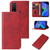 TCL 20 R 5G Magnetic Closure Leather Phone Case - Red