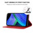 TCL 20 R 5G Magnetic Closure Leather Phone Case - Red