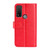 TCL 20 R 5G R64 Texture Single Horizontal Flip Phone Protective Case with Holder & Card Slots & Wallet& Photo Frame - Red