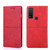 TCL 20 R 5G/Bremen/20 AX 5G Cow Texture Magnetic Horizontal Flip Leather Phone Case - Red
