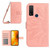 TCL 20 R/20 AX 5G/Bremen 5G Skin Feel Sun Flower Pattern Flip Leather Phone Case with Lanyard - Pink