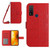 TCL 20 R/20 AX 5G/Bremen 5G Skin Feel Sun Flower Pattern Flip Leather Phone Case with Lanyard - Red