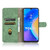 TCL 20 SE Solid Color Skin Feel Magnetic Buckle Horizontal Flip Calf Texture PU Leather Case with Holder & Card Slots & Wallet - Green