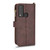 TCL 20 XE Litchi Texture Zipper Leather Phone Case - Brown