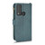 TCL 20 XE Litchi Texture Zipper Leather Phone Case - Green