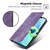 TCL 20s / 20 5G / 20L / 20L+ RFID Anti-theft Brush Magnetic Leather Phone Case - Purple