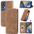 TCL 30 5G / 30+ 5G Retro Skin Feel Magnetic Leather Phone Case - Brown