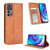 TCL 30 5G / 30+ Magnetic Buckle Retro Texture Leather Phone Case - Brown