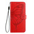 TCL 30 SE Embossed Butterfly Leather Phone Case - Red