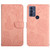 TCL 30 SE Skin Feel Butterfly Peony Embossed Leather Phone Case - Pink