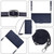 TCL 305 / 306 Cat Rat Embossed Pattern RFID Leather Phone Case with Lanyard - Blue