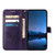 TCL 40 R 5G Embossed Butterfly Leather Phone Case - Dark Purple