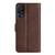 TCL 40 SE Dual-side Magnetic Buckle Leather Phone Case - Brown